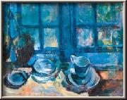 ludvig karsten The Blue Kitchen France oil painting artist